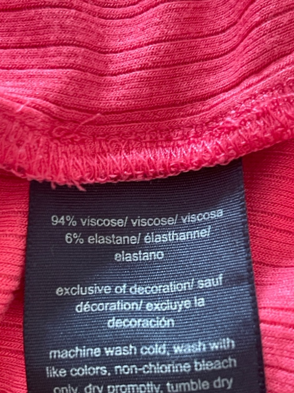Tommy Hilfiger Women’s Round Neck Short Sleeve Ribbed Hot Pink Midi Dress EUC - Picture 9 of 10